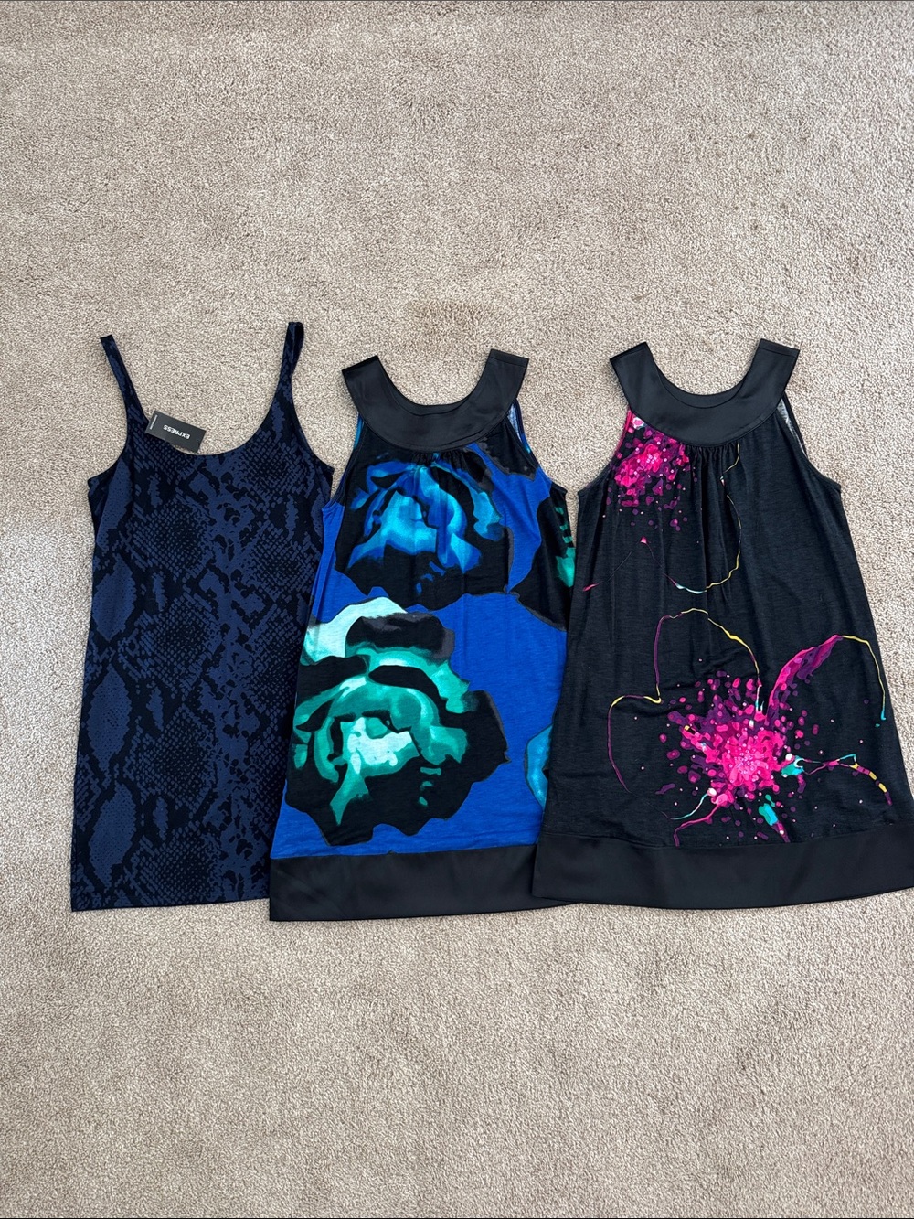 Vintage Express Mini Dress or Flowy Top, Size XS